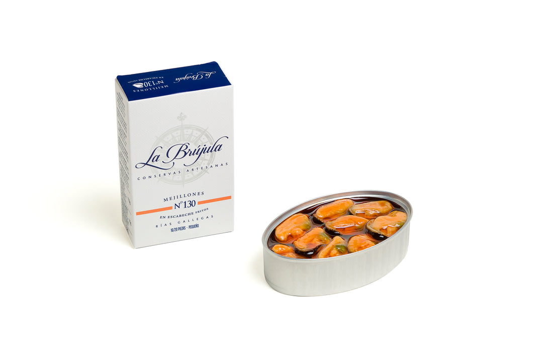 La Brujula: N°130 marinierte Miesmuscheln (16-20 Stück)