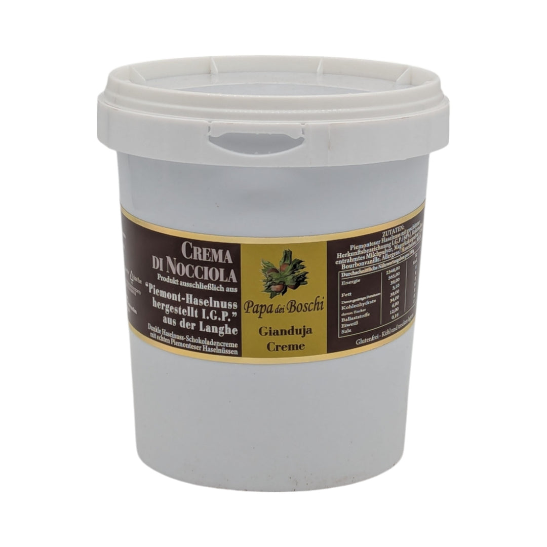 Papa dei Boschi : Crème de noisettes du Piémont - Crema Gianduia Dark, 500g