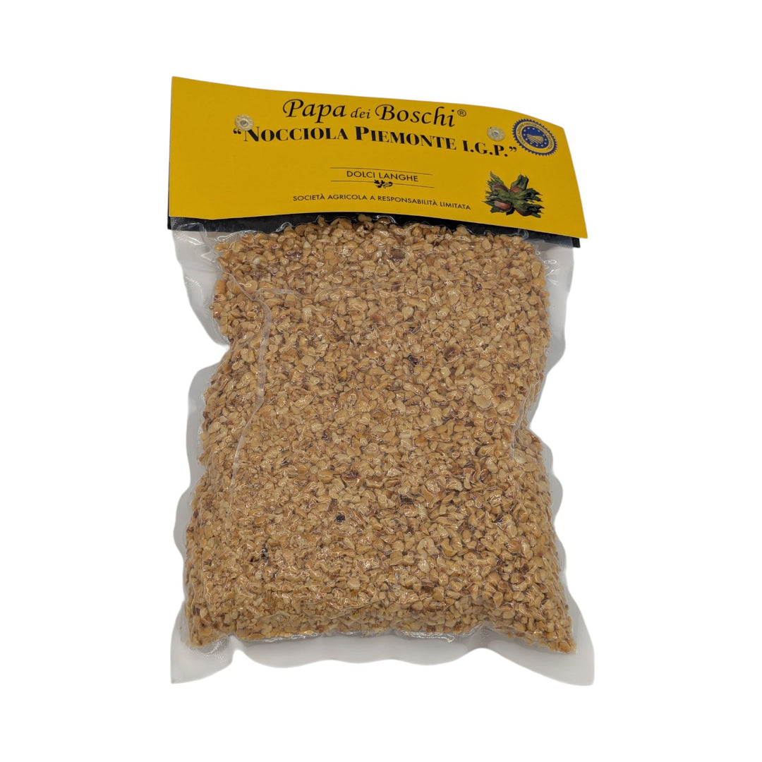 Papa dei Boschi: Piemonteser Haselnüsse - grob gemahlen / Splitter, Nocciola Piemonte, 500g