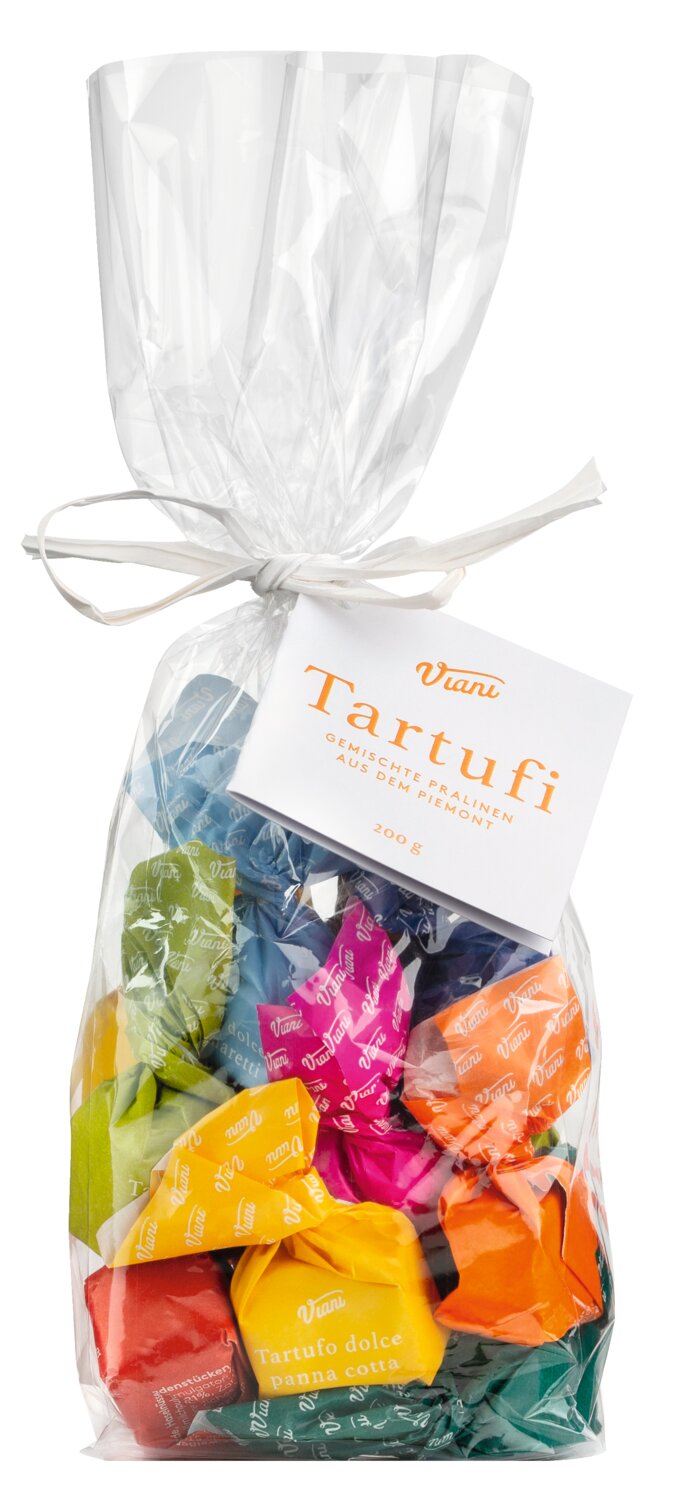 Viani: Gemischte Schokoladentrüffel - Tartufi dolci misti, 200g