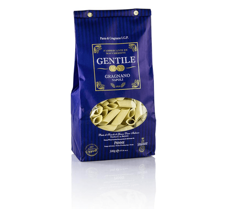 Pastificio Gentile Gragnano IGP - Penne, étiré au bronze, 500 g
