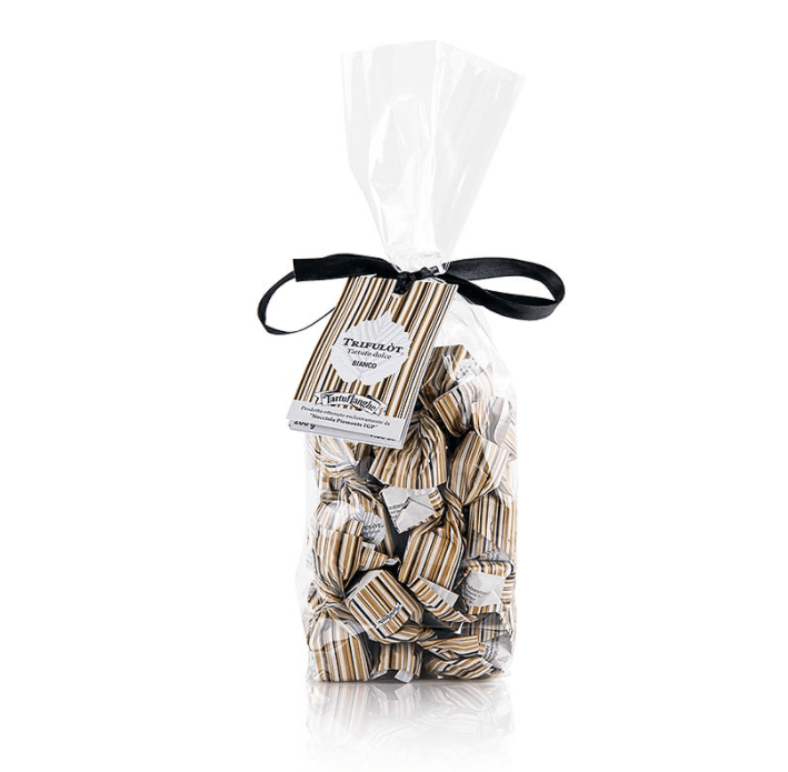 Tartuflanghe: Trüffelpralinen - Tartufi dolci d'Alba mit weisser Schokolade 200g