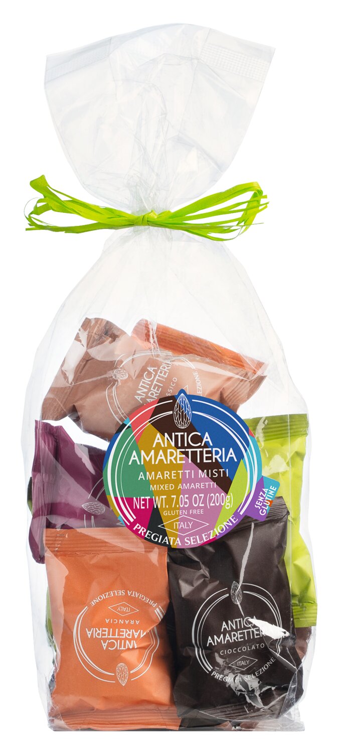 Antica Amaretteria: Amaretti gemischt, Beutel - Mandelmakronen, 5 Sorten, 200g