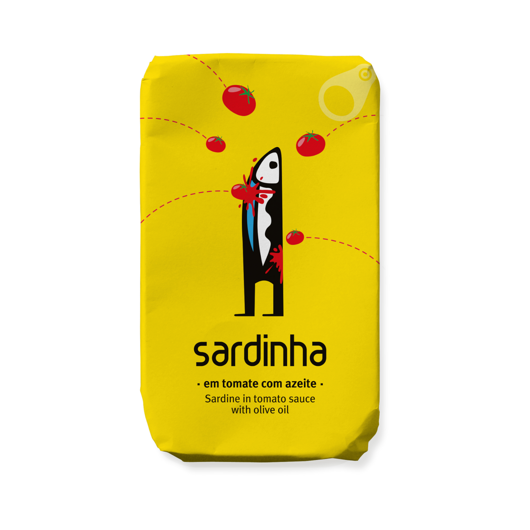 A banca da Sardinha: Sardinen in Olivenöl mit Tomate, 120 g - Piemont Express