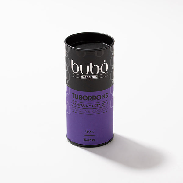 Bubo: Nougat con pralina di nocciola e Pop Rocks - Tuborron di gianduia e peta zeta, 150g