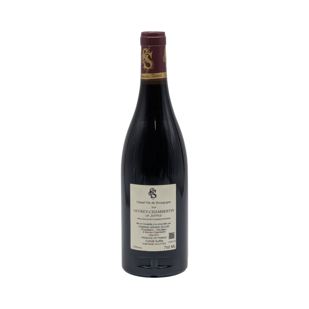 Gerard Seguin: Gevrey-Chambertin La Justice 2020 - Piemont Express
