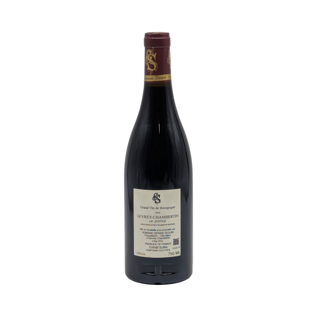 Gerard Seguin: Gevrey-Chambertin La Justice 2020 - Piemont Express