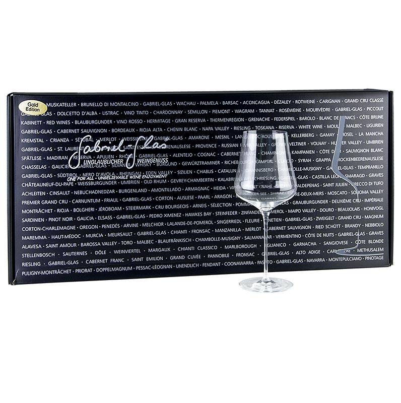 Gabriel-Glas© GOLD Edition, 510 ml, mouth-blown, in a gift box, 6 pieces