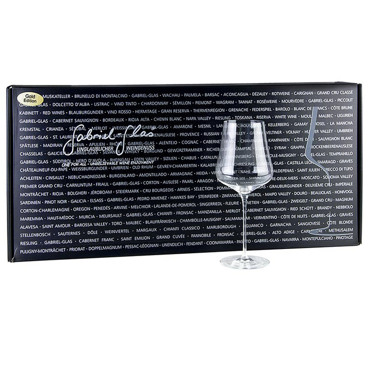 Gabriel-Glas© GOLD Edition, 510 ml, mouth-blown, in a gift box, 6 pieces