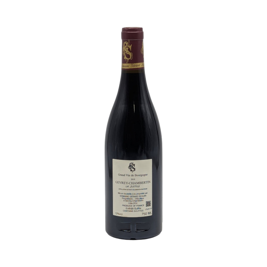 Gerard Seguin: Gevrey-Chambertin La Justice 2019 - Piemont Express