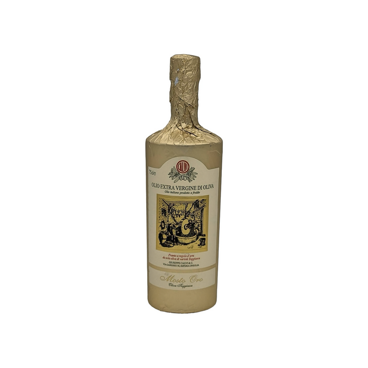 Huile d'olive extra vierge, Calvi "Mosto Oro", feuille d'or, 750 ml
