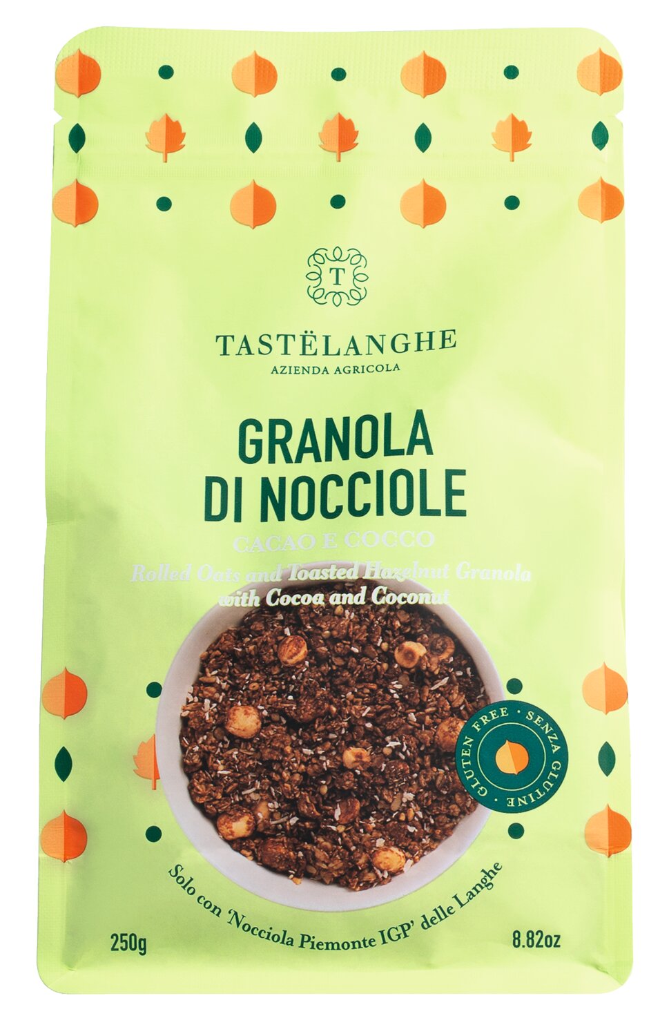 Azienda Agricola TasteLanghe: Granola mit Haselnüssen, Kakao und Kokos, 250 g