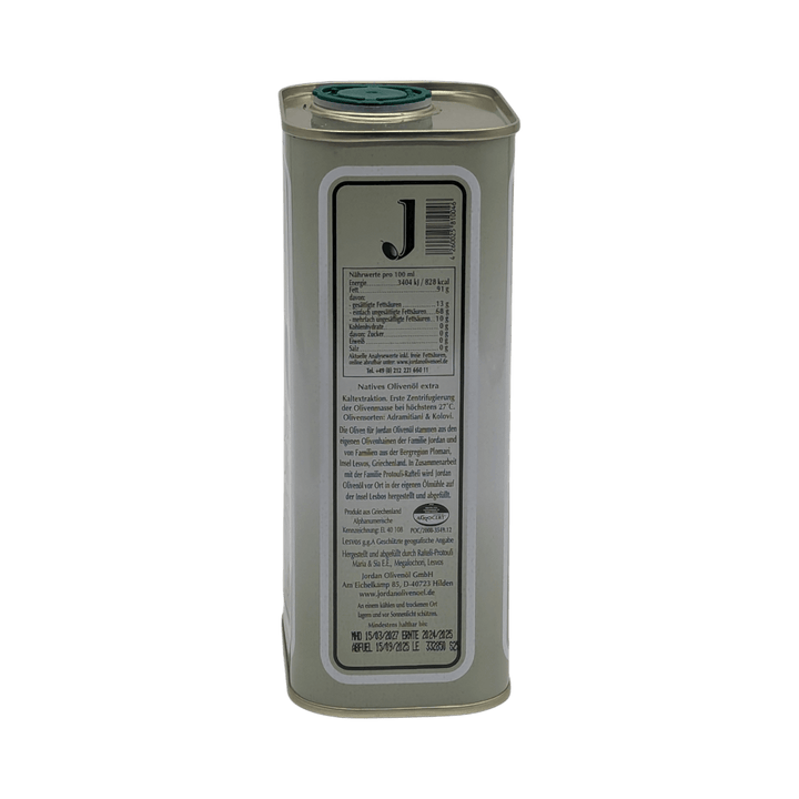 Jordan Olivenöl: Natives Olivenöl extra, Kanister, 1,00 Liter