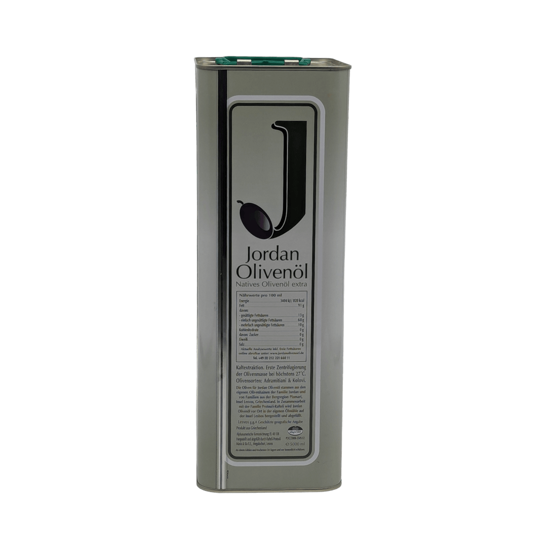 Jordan Olivenöl: Natives Olivenöl extra, Kanister, 5,00 Liter