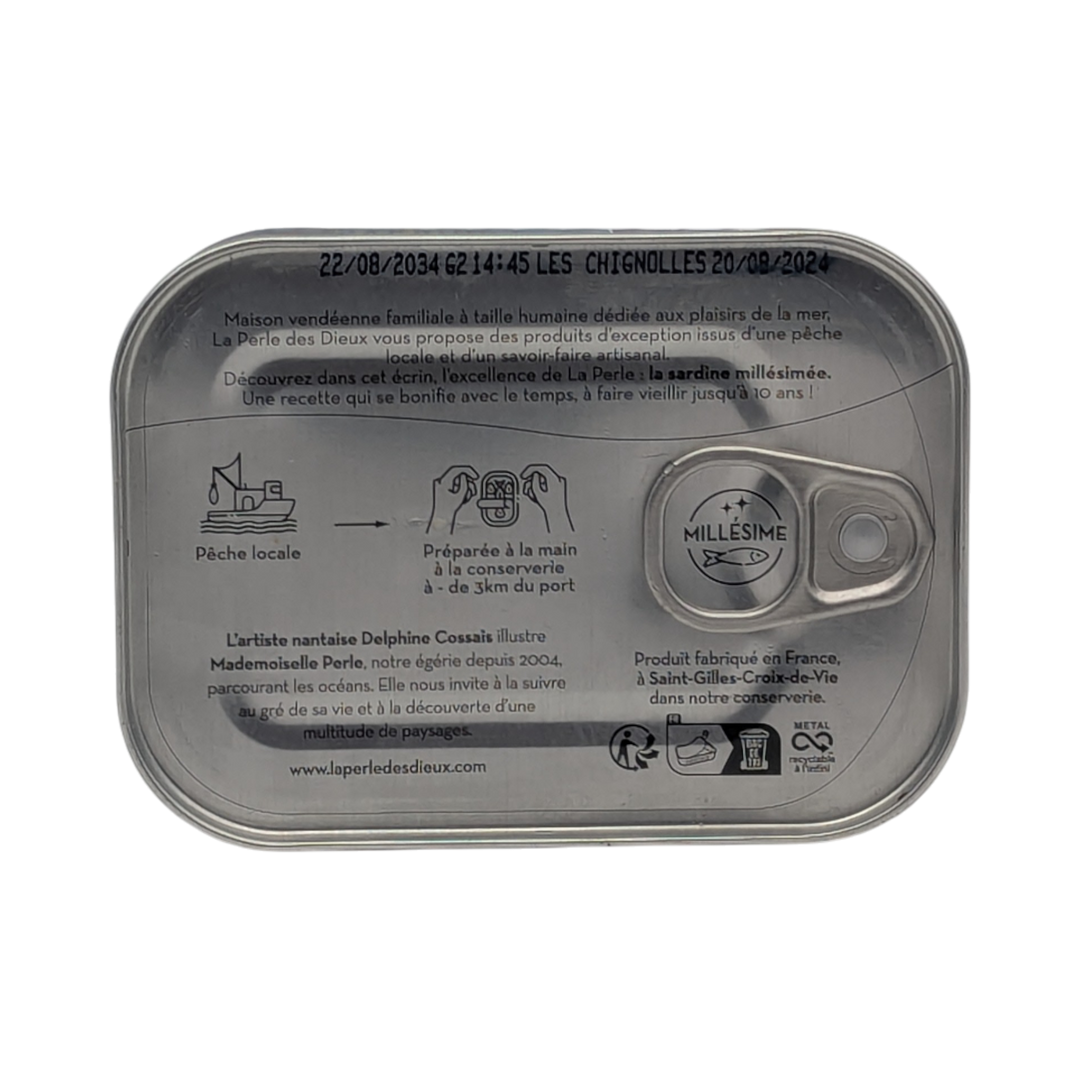 La PERLE des DIEUX: "Mlle Perle" Sardina d'annata - Sardine Millésimées 2023, 115g