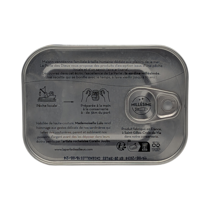 La PERLE des DIEUX: "Mlle Lulu" Sardina d'annata - Sardine Millésimées 2024, 115g