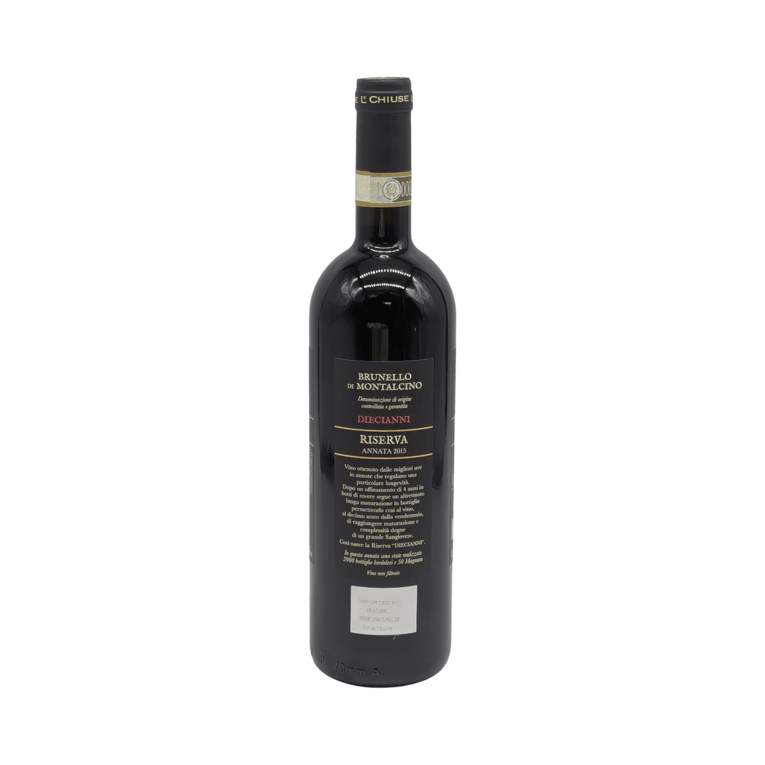 Le Chiuse: Brunello di Montalcino Riserva - Diecianni 2015