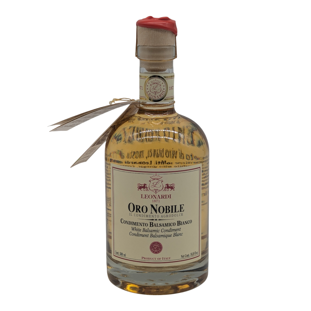 Leonardi: Balsamico Bianco "Oro Nobile", 4 Jahre, Eichenholzfass, 500 ml