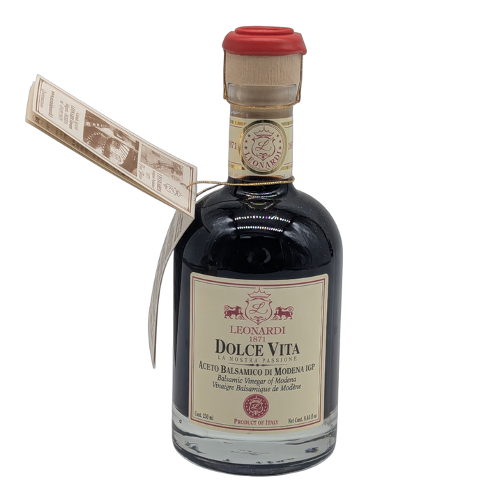Leonardi: Aceto Balsamico di Modena - Dolce Vita - 4 Jahre - 4 Travasi, 250 ml