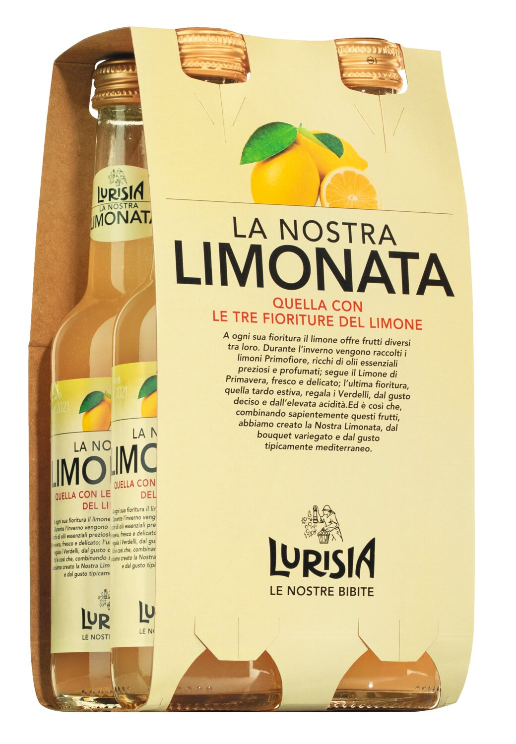 Lurisia: Limonata - Zitronenlimonade, ungefiltert, 4x 275 ml - in OVP