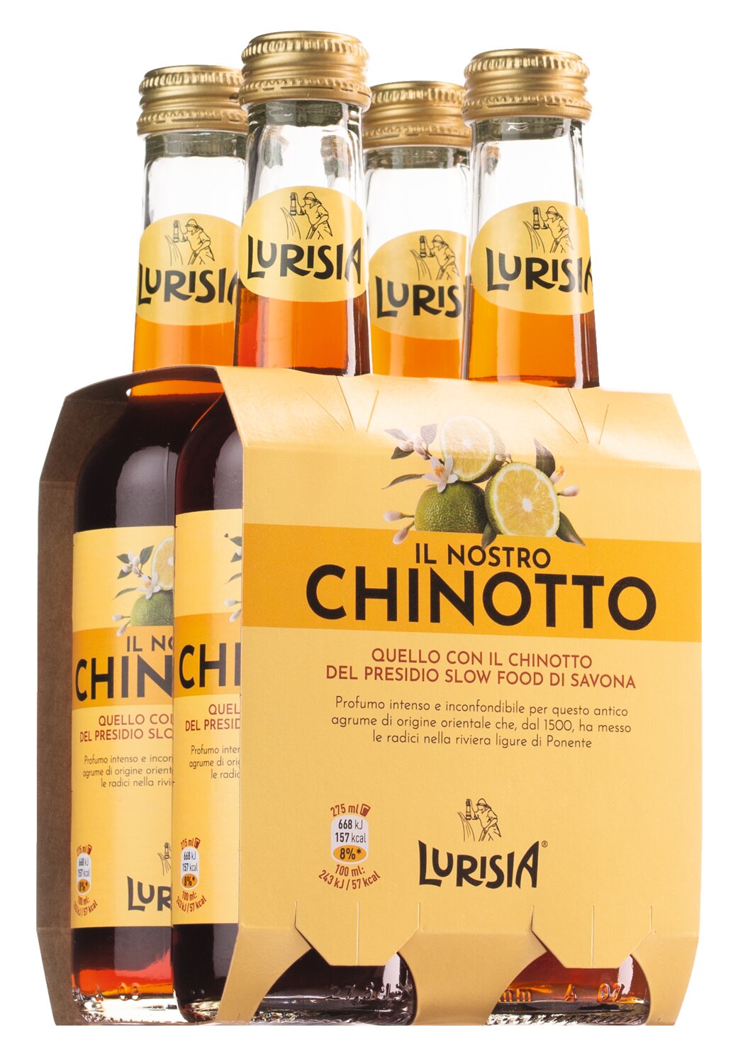 Lurisia: Chinotto - Blutorangenlimonade, 4x 275 ml - in OVP