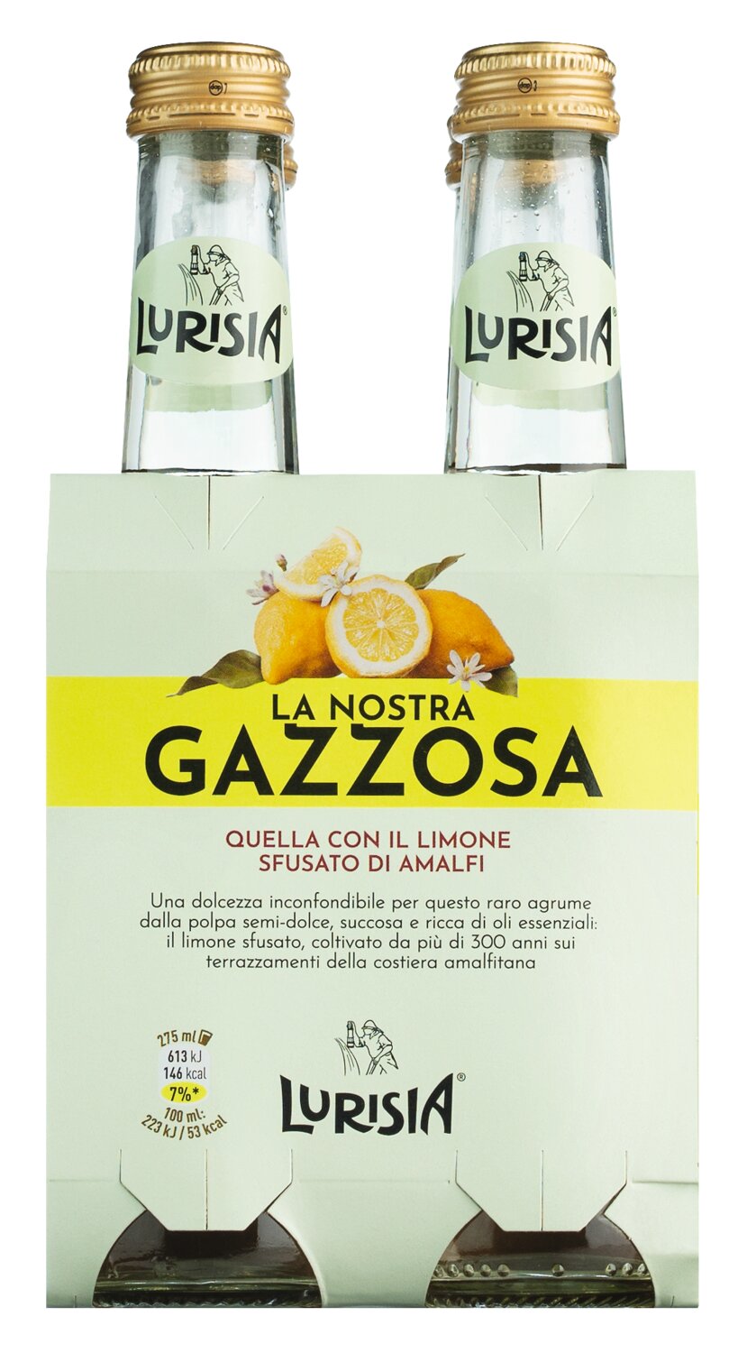 Lurisia: Gazzosa - Zitronenlimonade, 4x 275 ml - in OVP