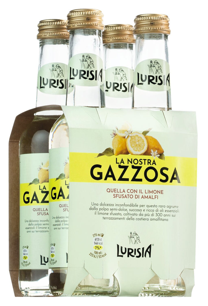Lurisia: Gazzosa - Zitronenlimonade, 4x 275 ml - in OVP