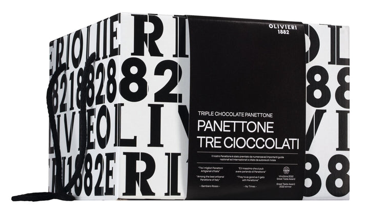 Olivieri 1882: Panettone mit dreierlei Schokoladen - Panettone tre cioccolati, 1000g