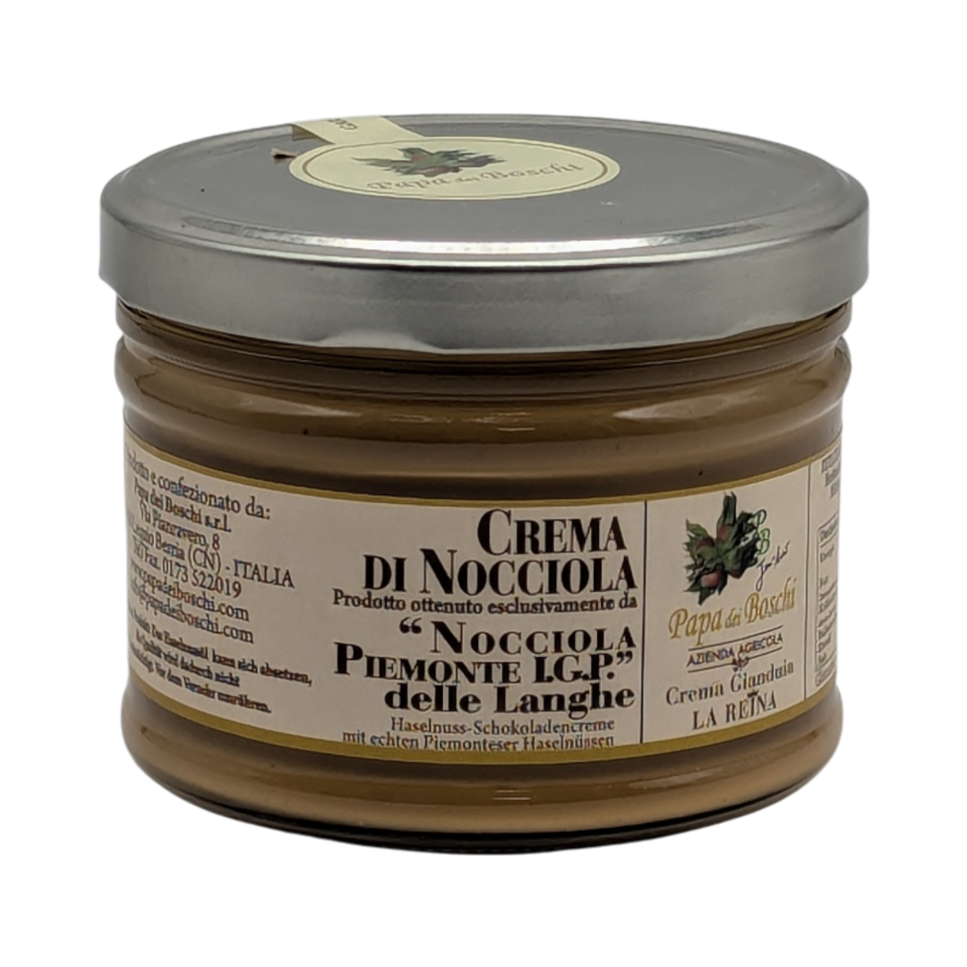 Papa dei Boschi: La Reina - Crema di Nocciole Piemontesi - Crema Reina di nocciola Piemonte, 500g