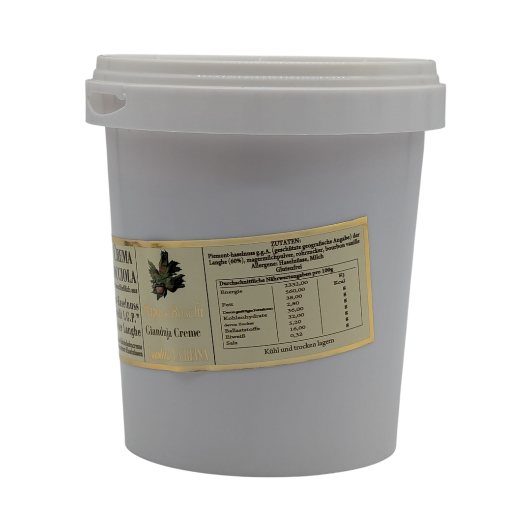 Papa dei Boschi: La Reina - Crema di nocciole piemontese - Crema Reina di nocciola Piemonte, 1000g