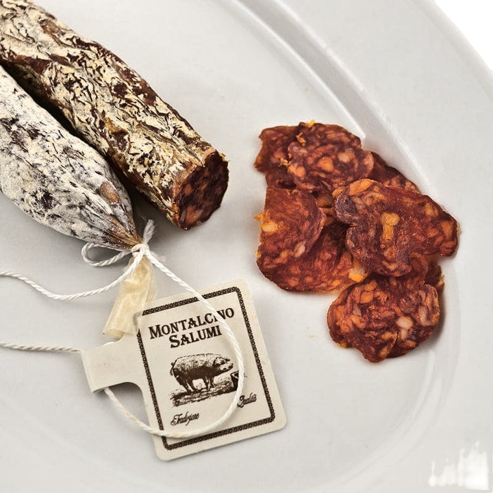 Salami Calabrese - spicy salami - salsiccia piccante (approx. 400 g; vacuum packed), Montalcino Salumi