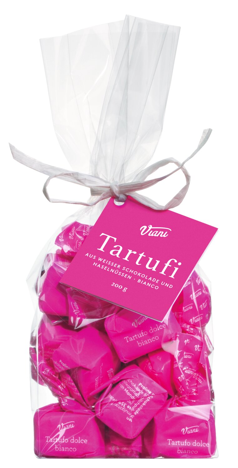 Viani: Weiße Schokoladentrüffel mit Piemont Haselnüssen - Tartufi dolci bianchi, 200g