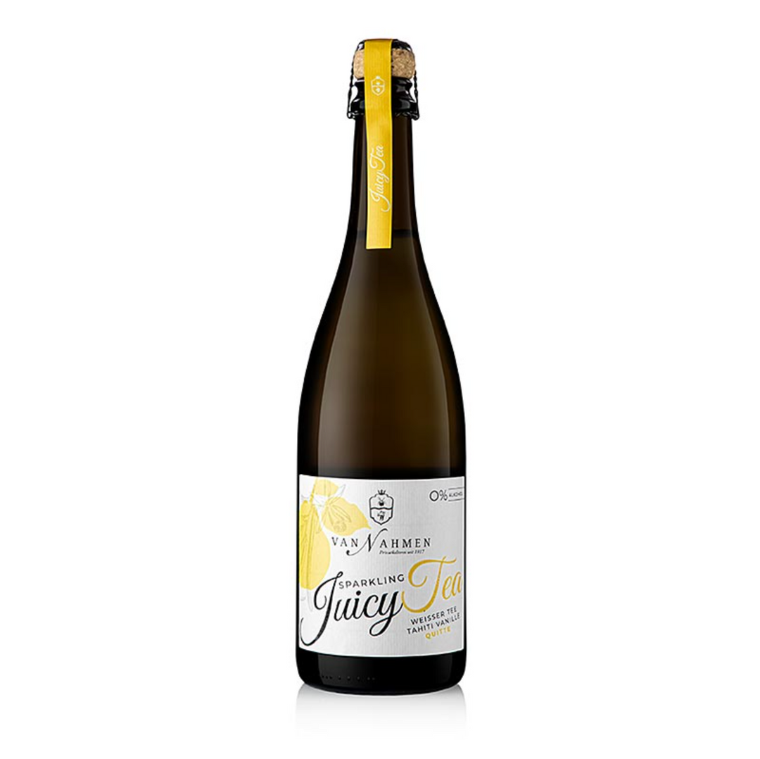 van Nahmen : Sparkling Juicy Tea - thé blanc - vanille-coing de Tahiti, 750 ml
