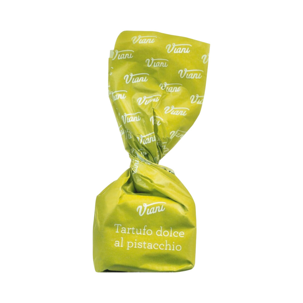 Viani: Weiße Schokoladentrüffel mit Pistazien - Tartufi dolci al pistacchio, 200g - Piemont Express