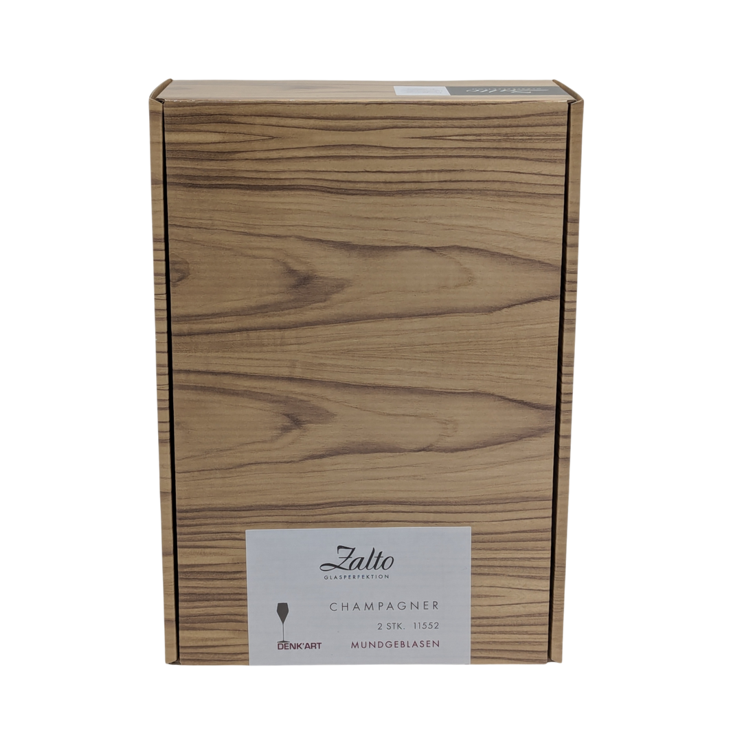 Zalto: Denk'Art Champagner Glas, 220 ml, mundgeblasen, im Geschenkkarton, 2 St