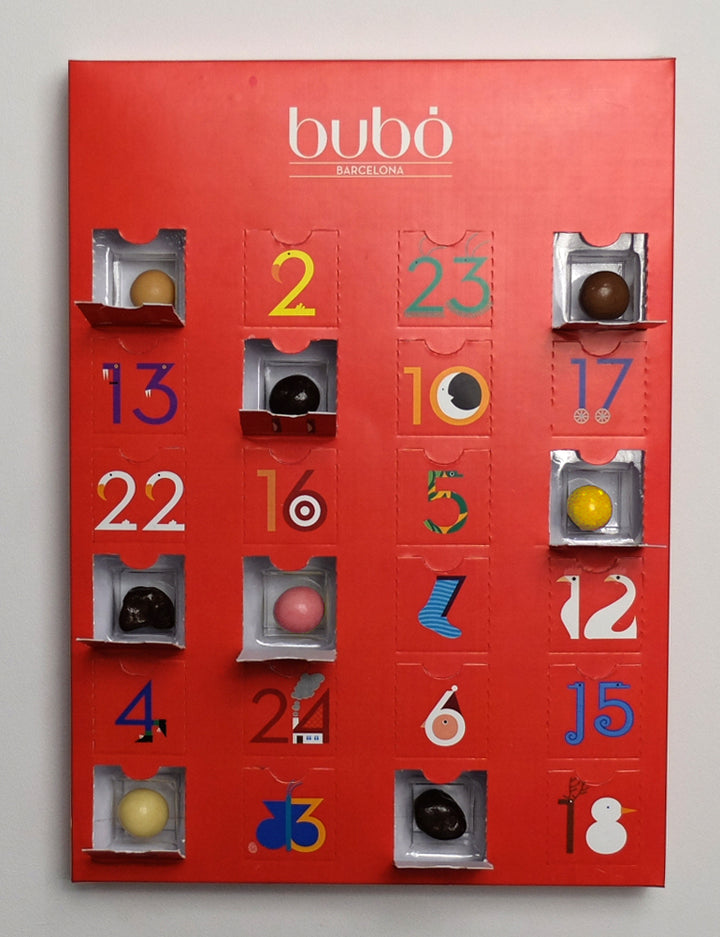 Bubo: Calendario dell'Avvento rosso - Calendario de Adviento rojo