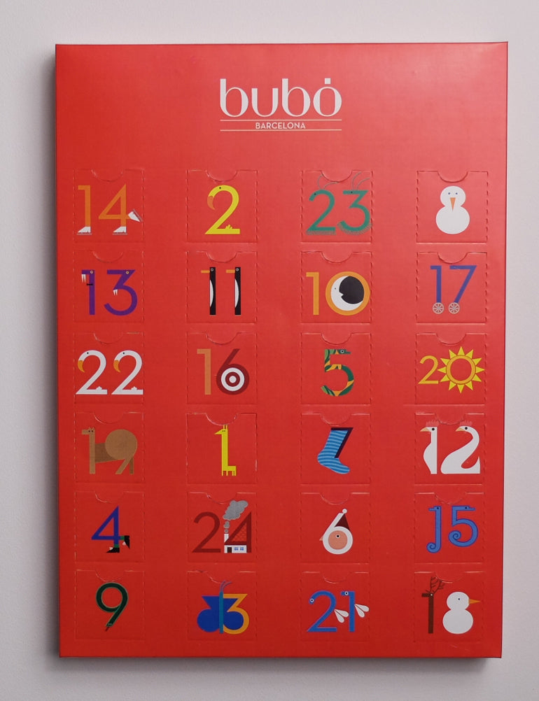 Bubo: Calendario dell'Avvento rosso - Calendario de Adviento rojo