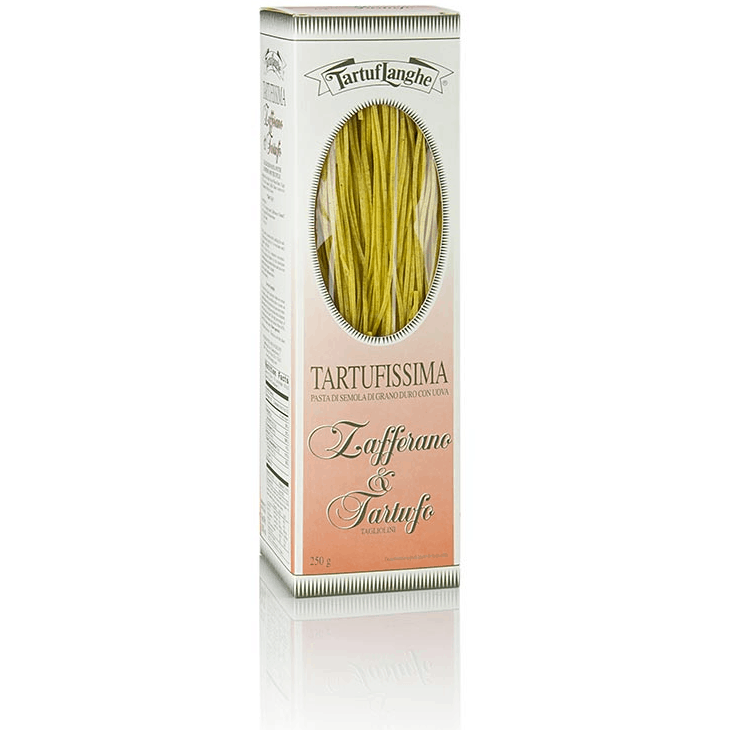 Tartuflanghe: truffle pasta, saffron, with 3% summer truffle, 250g