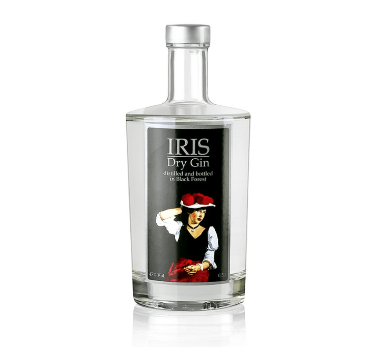 Iris Black Forest Dry Gin, 47% vol., Black Forest, 500 ml