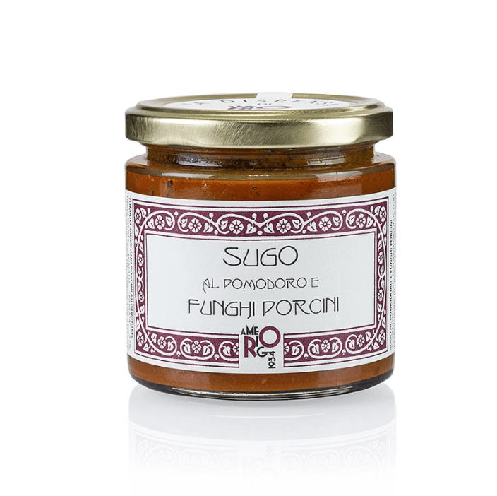 Appennino: Sugo con funghi porcino - tomato and porcini mushroom sauce, 200 g, formerly Amerigo