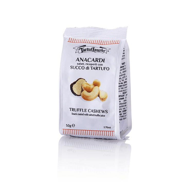 Tartuflanghe: Bar snack cashew nuts coated with truffle juice, 50 g
