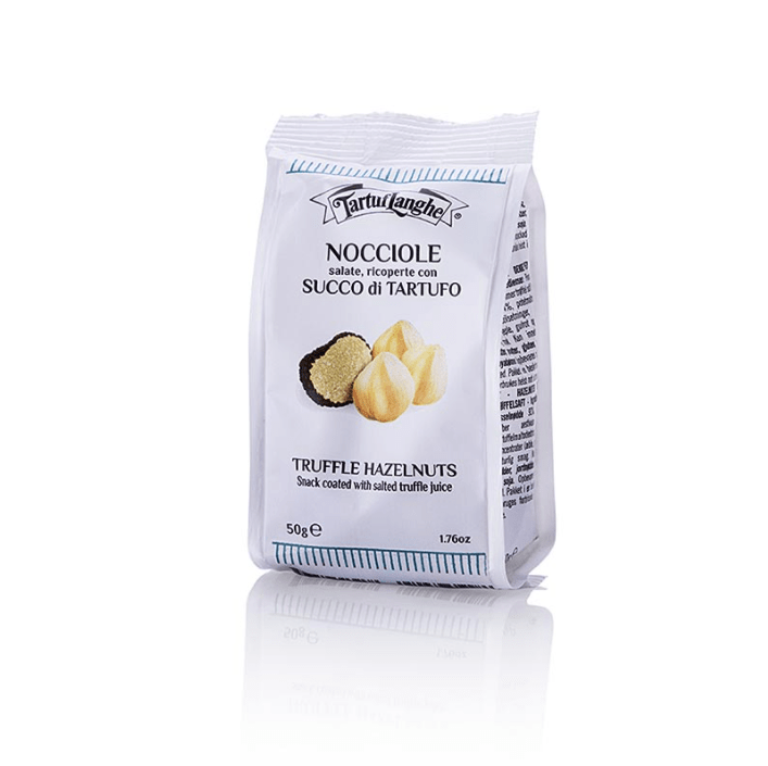 Tartuflanghe: Bar snack hazelnuts covered with truffle juice, 50 g